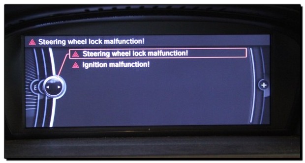 Bmw electric steering wheel lock malfunction #3