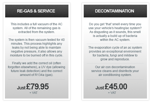 Our Air Con Pricing